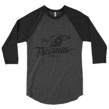 Load image into Gallery viewer, SCT Bear Black 3/4 sleeve raglan shirt
